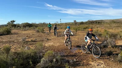 Flat section on single trail Worcester Valley
